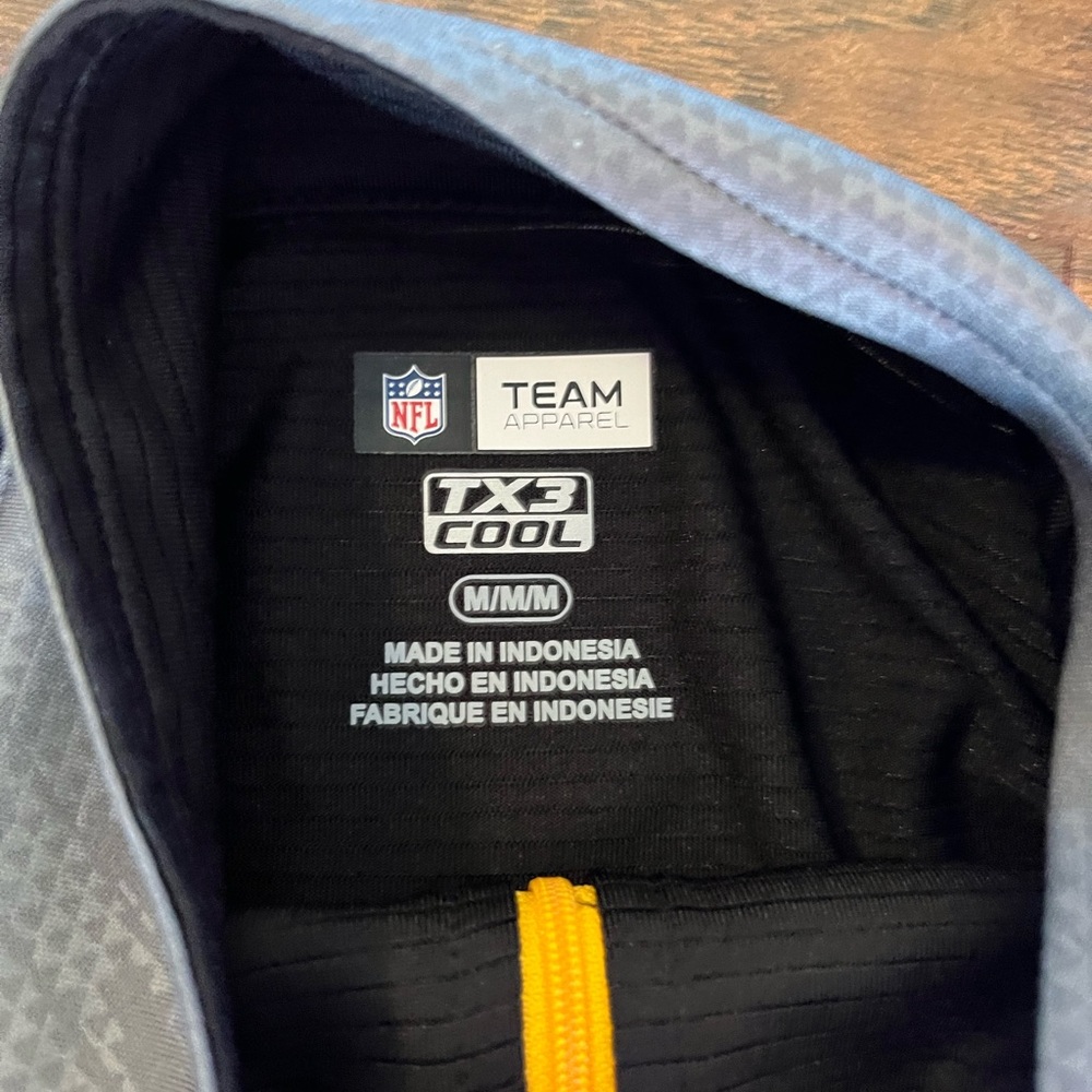 Pittsburgh Steelers NFL Team Apparel TX3 Cool Quarter Zip Long Sleeve Tee - Picture 5 of 8